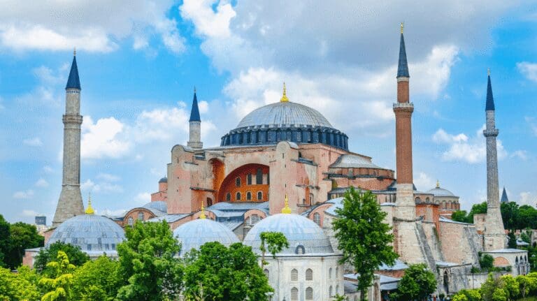 Sultanahmet Square with hagia sofia in istanbul