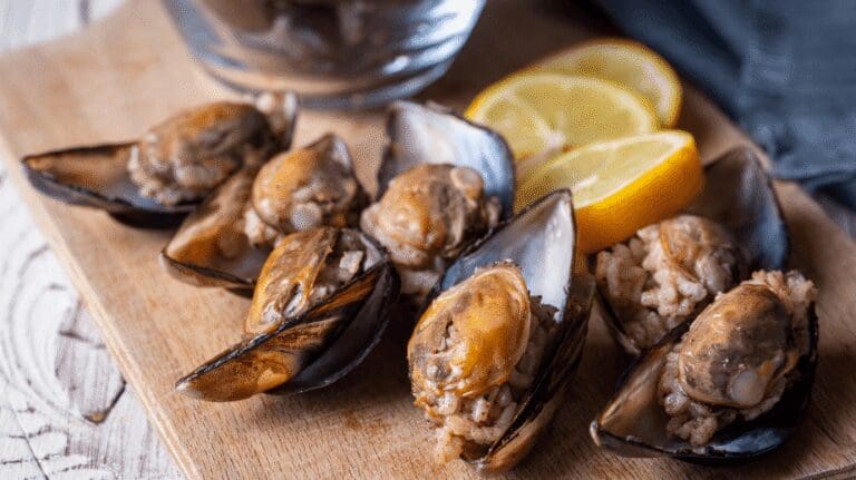 Midye Dolma are Stuffed Mussels typical of the seafront area of istanbul