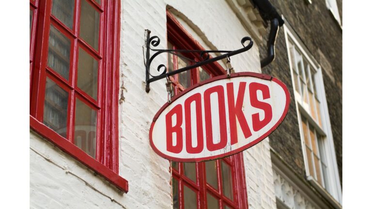 a bookshop sign in paris