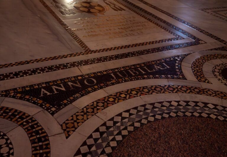 the cosmatesque floors in Santa Maria Maggiore