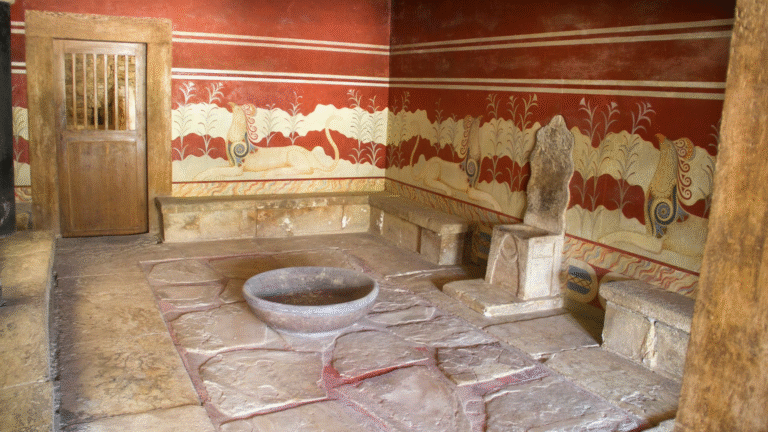 Exploring the Palace of Knossos