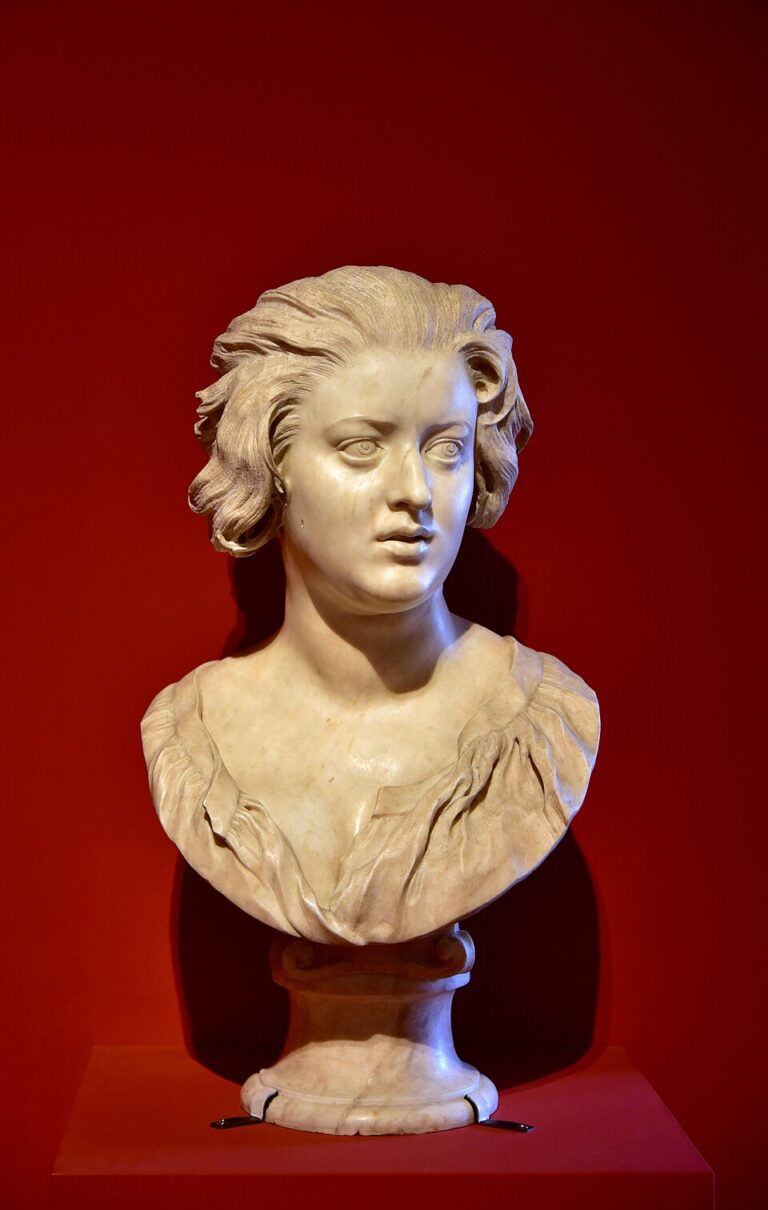 Bust of Costanza Bonarelli in the Bargello Museum in Florence Italy