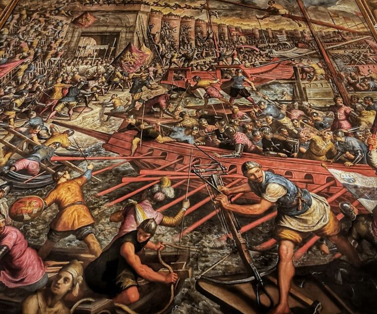 incredible frescoes in the doge's palace in venice