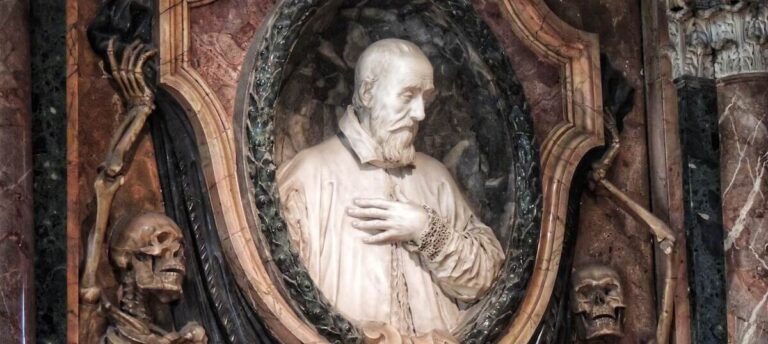 Funeral monument of Mariano Petro Vecchi in the church of San Pietro in Vincoli Rome