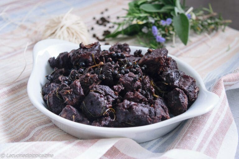 Plate of the traditional Tuscan Dish Peposo