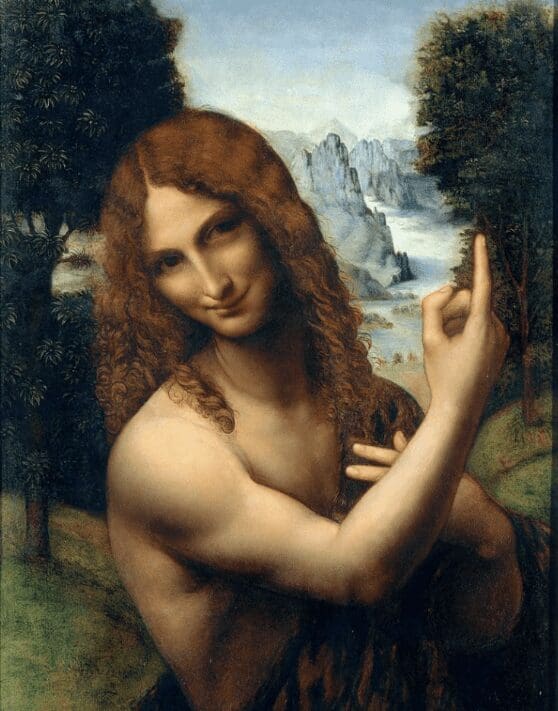 john the baptist by leonardo da vinci