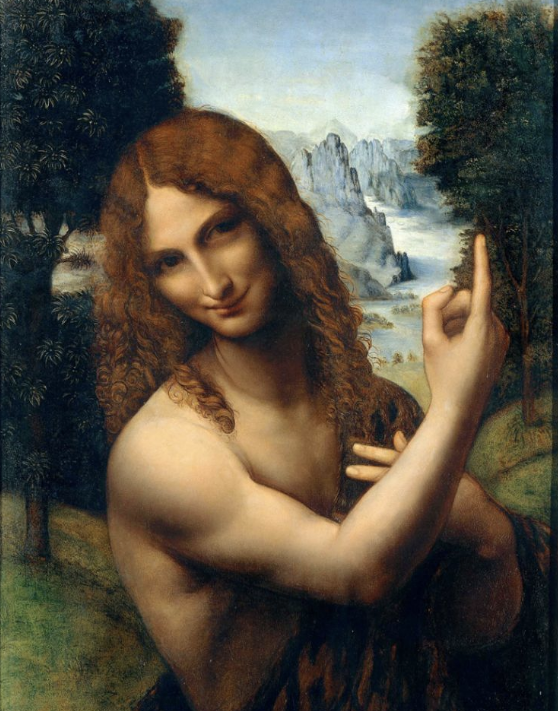 john the baptist by leonardo da vinci