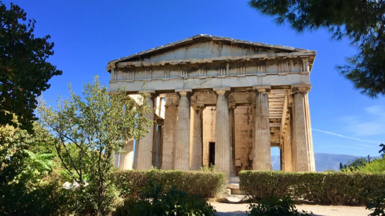 The Temple of Hephaestus in athens
