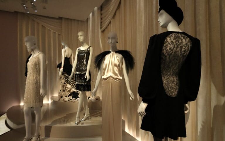 high fashion at the Yves Saint Laurent Museum in paris