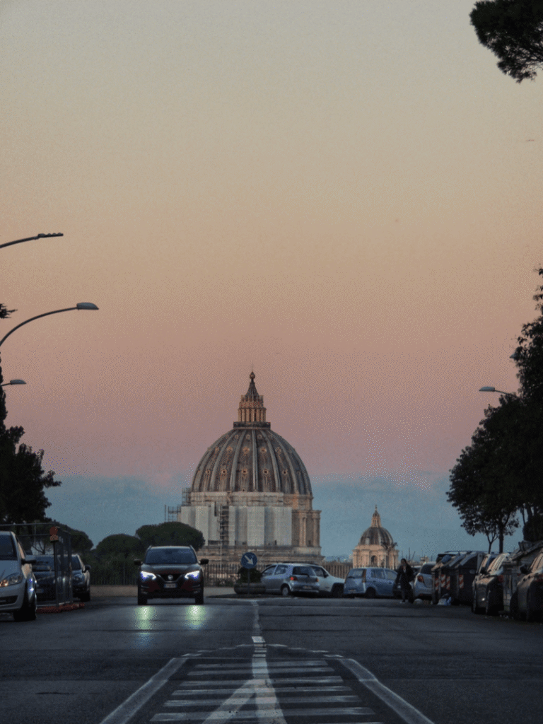 sunset on Via Piccolomini
