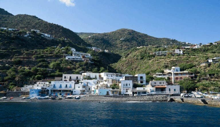 alicudi in the aeolian islands off the coast of sicily