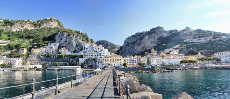 the boardwalk in amalfi town