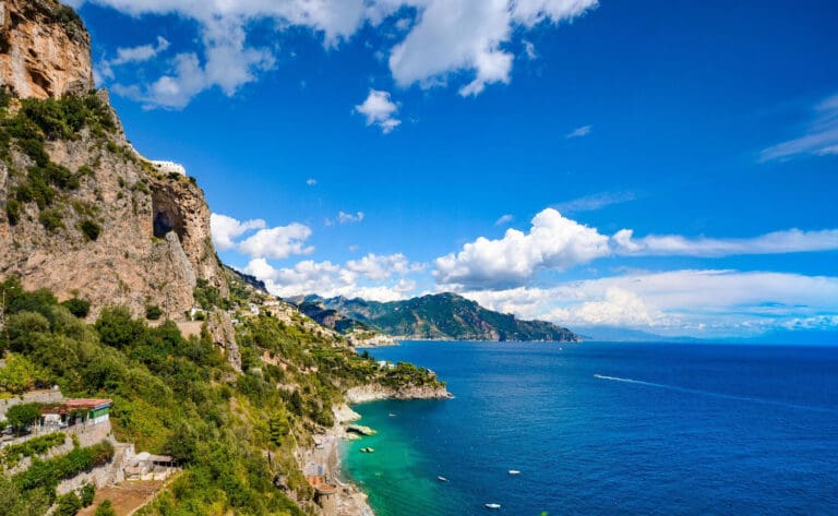 the wonderful scenery of the amalfi coast
