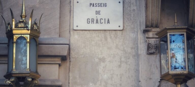 passeig de gracia in barcelona