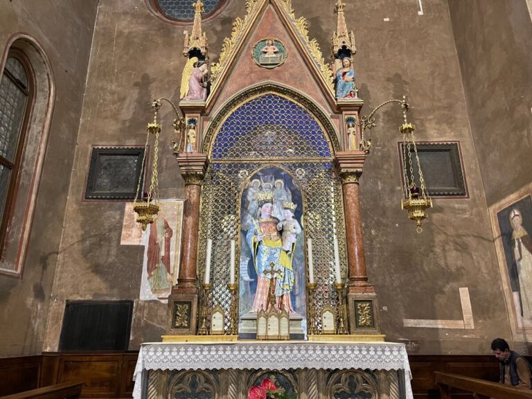 the dark madonna in the basilica of saint anthony in padua