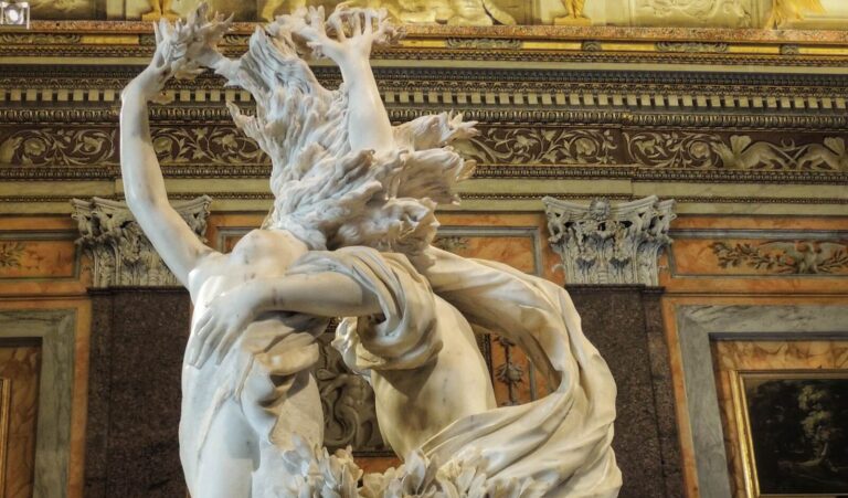 bernini apollo and daphne at the borghese gallery