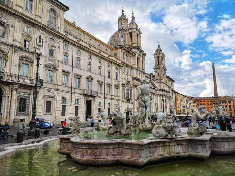 the pamphilj palace on piazza navona