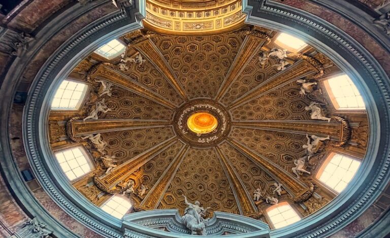 Interior View of the Dome of Sant Andrea al Quirinale Rome