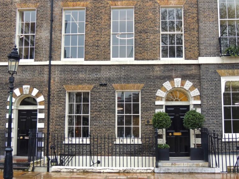 Admire a variety of architectural styles in bloomsbury in london