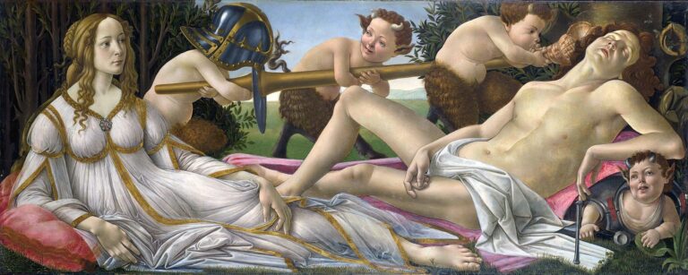 botticelli's venus and mars in the national gallery in london