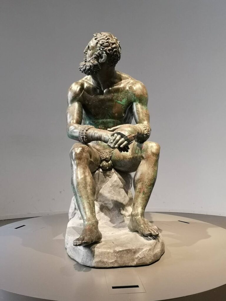 The Boxer at rest from side on