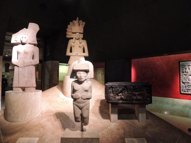Huastec goddess sculpture in the british museums