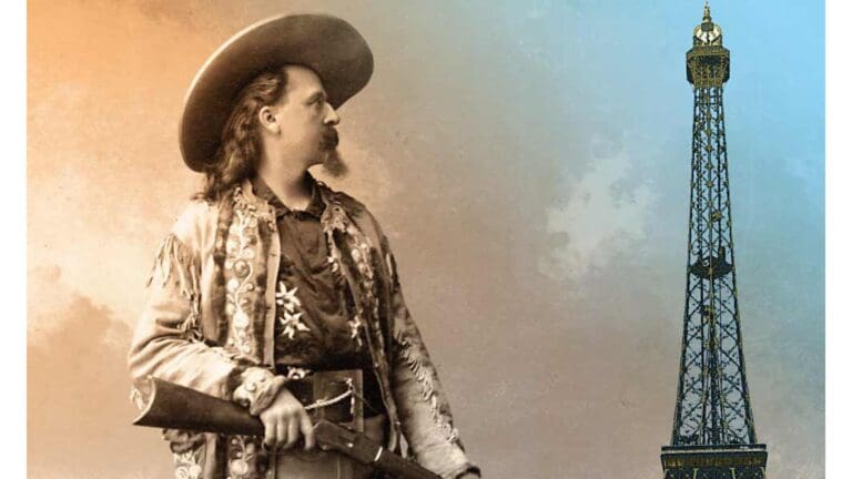buffalo bill at the eiffel tower in paris france