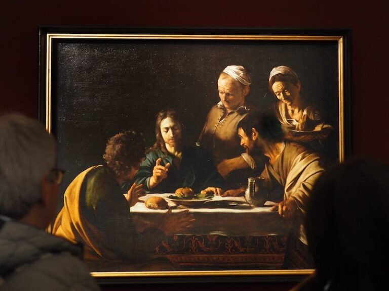 Caravaggio, The Supper at Emmaus, 1606 Pinacoteca di Brera, Milan.