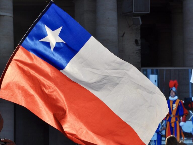 chile flag at st peters