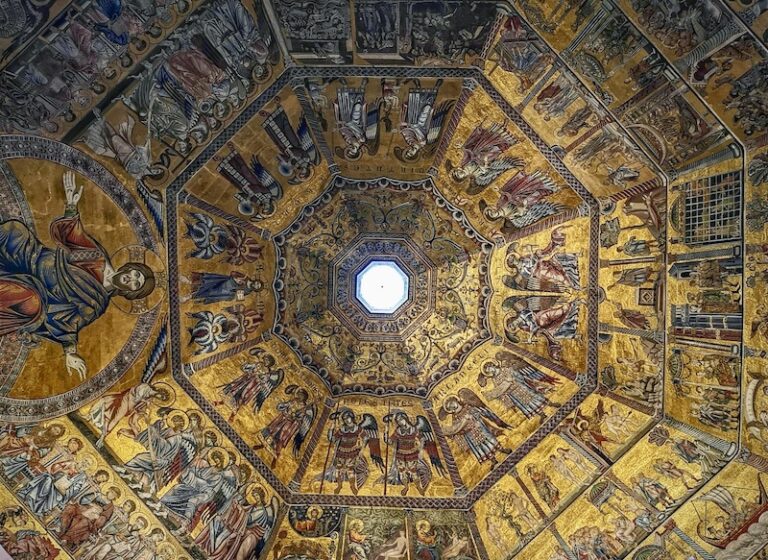 interior of the florence baptistery
