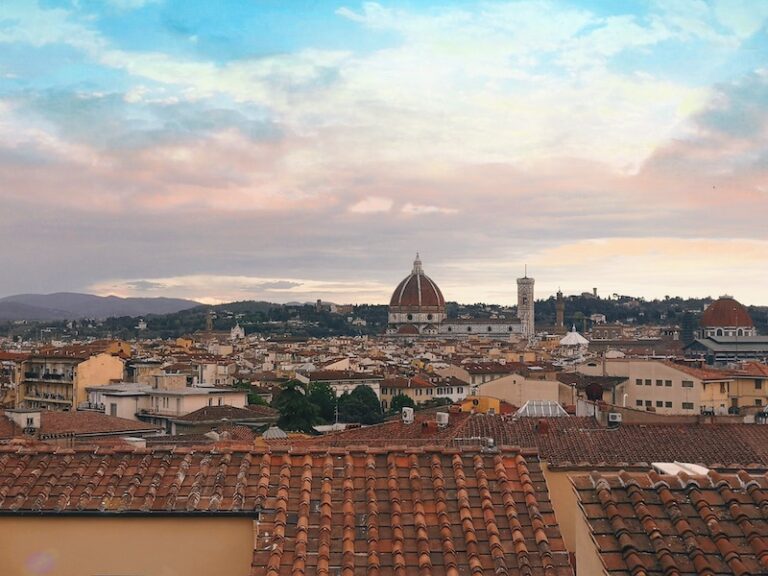 view from the social hub in florence