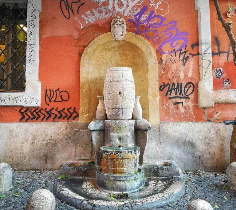 Fontana delle Botte in Trastevere Rome