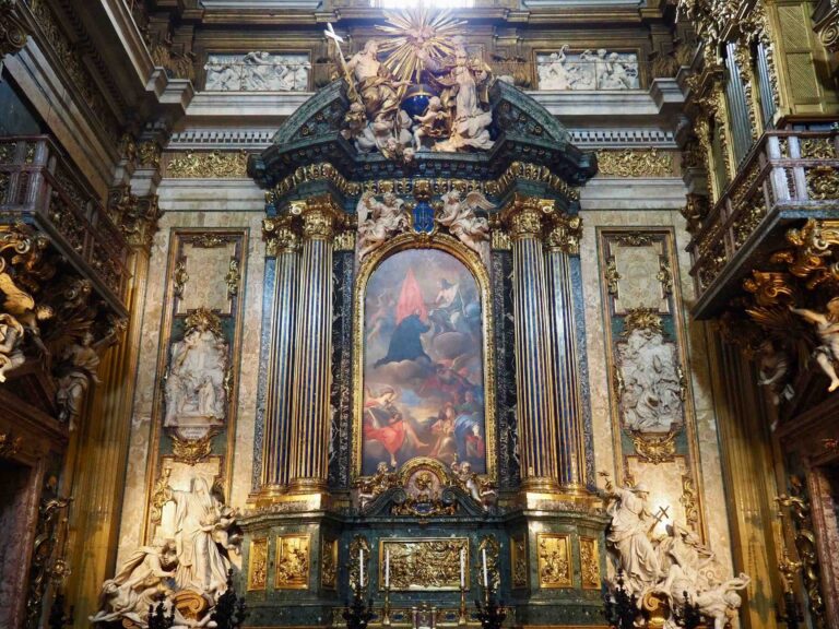 Altar of Ignatius in the Gesu in Rome