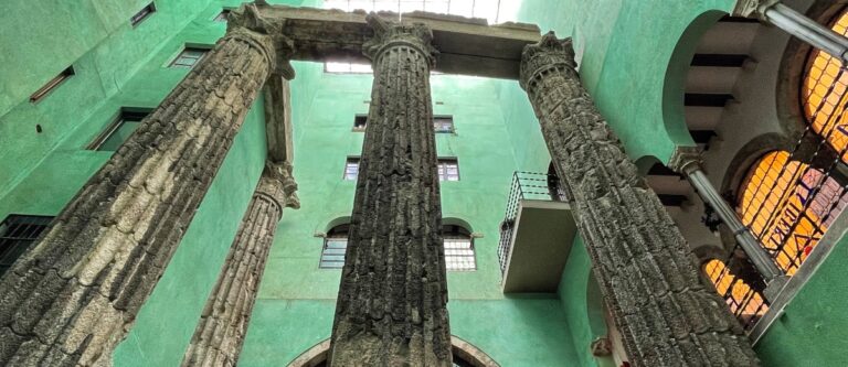 the temple of augustus in barcelona