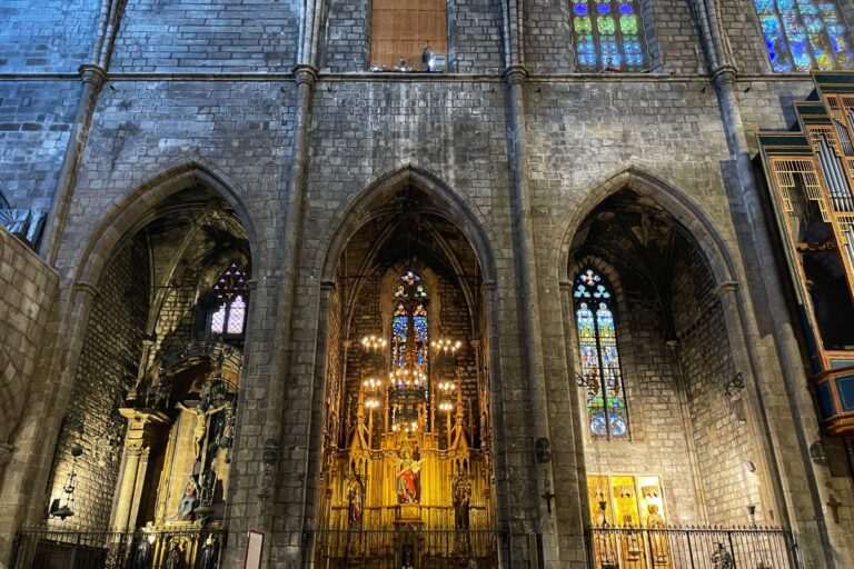Basilica of Santa Maria del Mar in barcelona