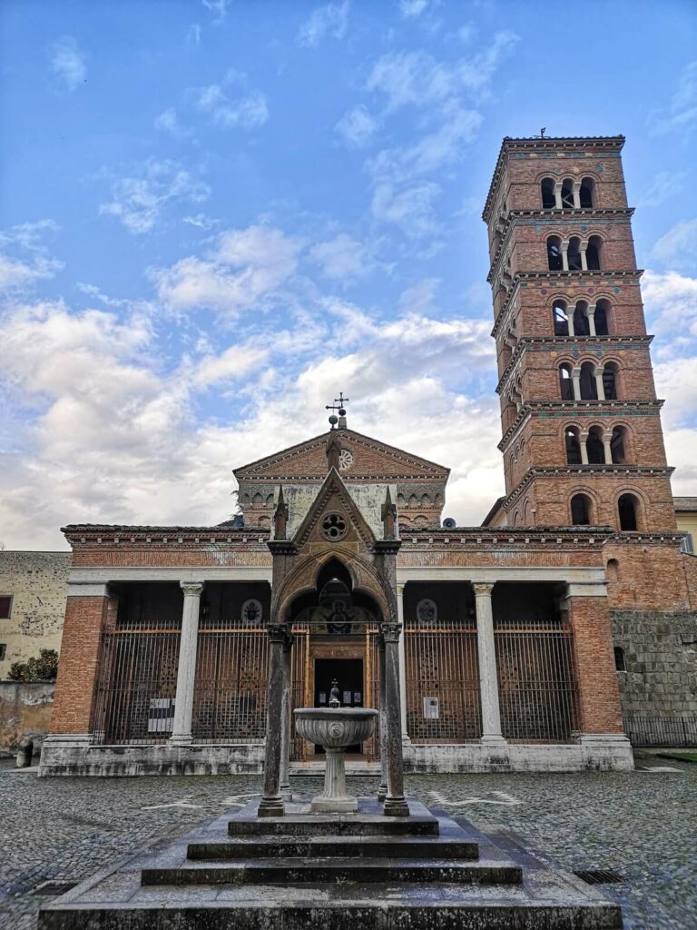 medieval monastery of San Nilo in Grottaferrata in castelli Romani region of Italy