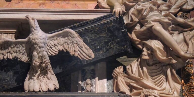 Close up of the Funeral Monument to Lorenzo Imperiale
