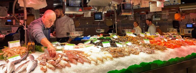 boqueria market barcelona fish