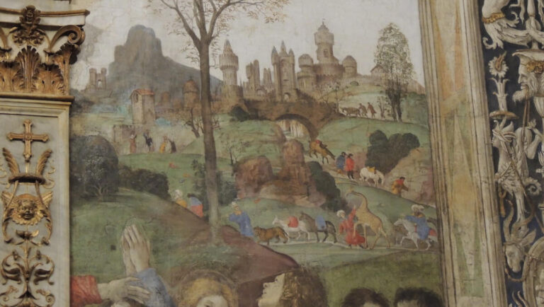 exotic animals in the carafa chapel