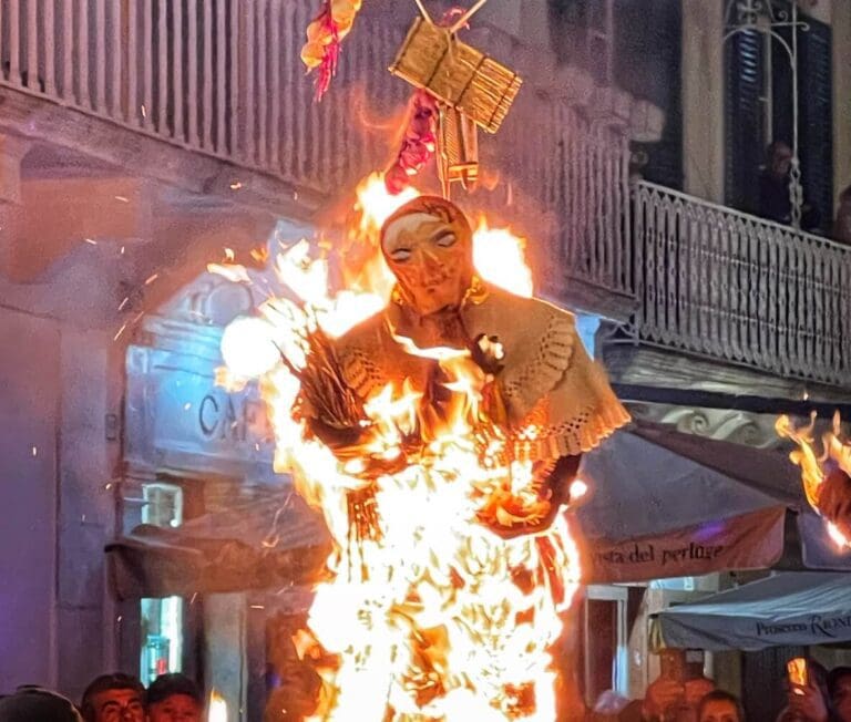 the so-called Sparo della Quarantena ritual in martina franca in puglia