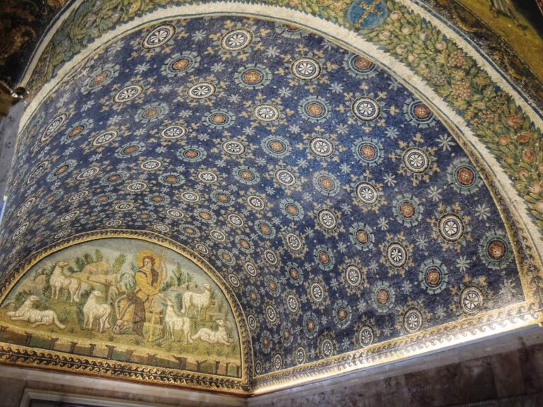 detail from The Mausoleum of Galla Placidia in ravenna