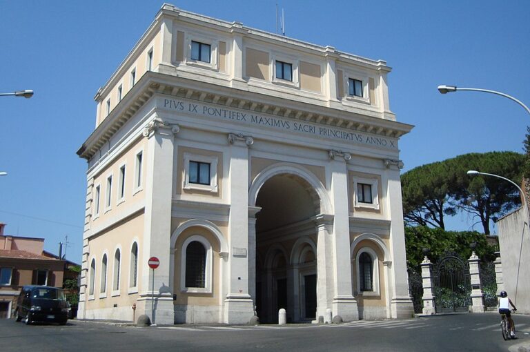 Museum of the Roman Republic and Garibaldi Memorial at Porta San Pancrazio on the Gianicolo in Rome