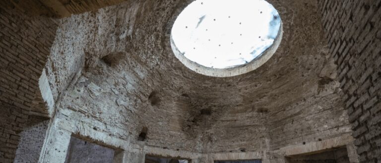 View of the domed dining room of Nero's Golden House