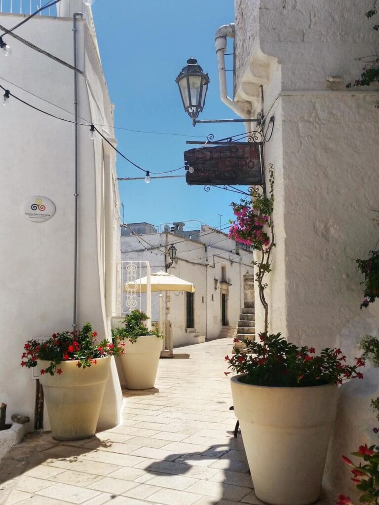 ostuni is known as la citta bianca for its blinding white buildings