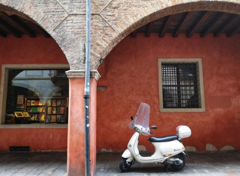 a street scene in padua