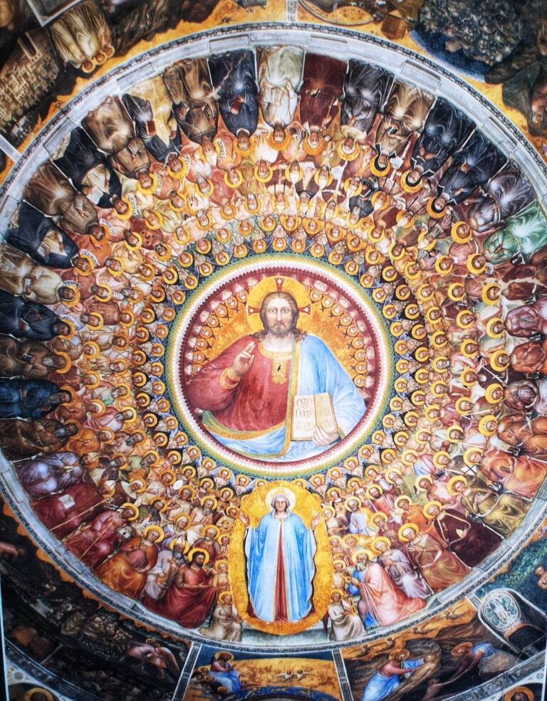 inside the baptistery of padua