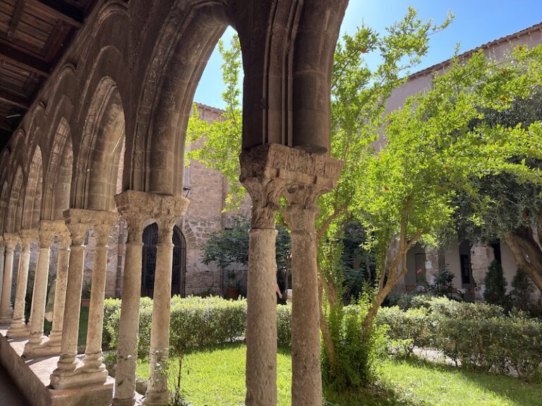 the cloister of san giovanni eremiti in palermo