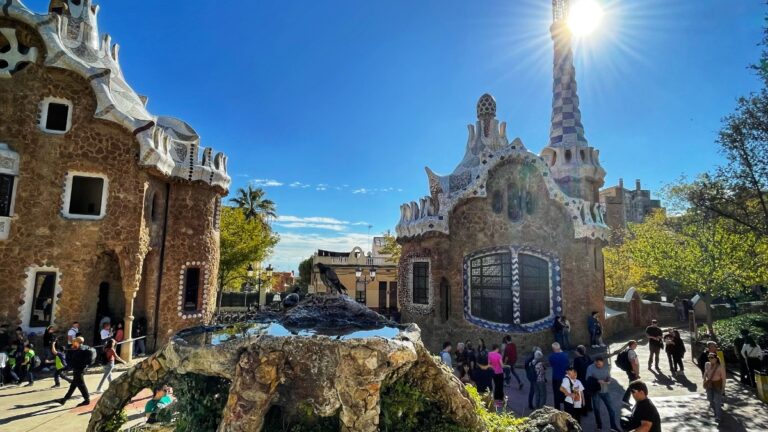porter's lodge pavillions at park guell barcelona