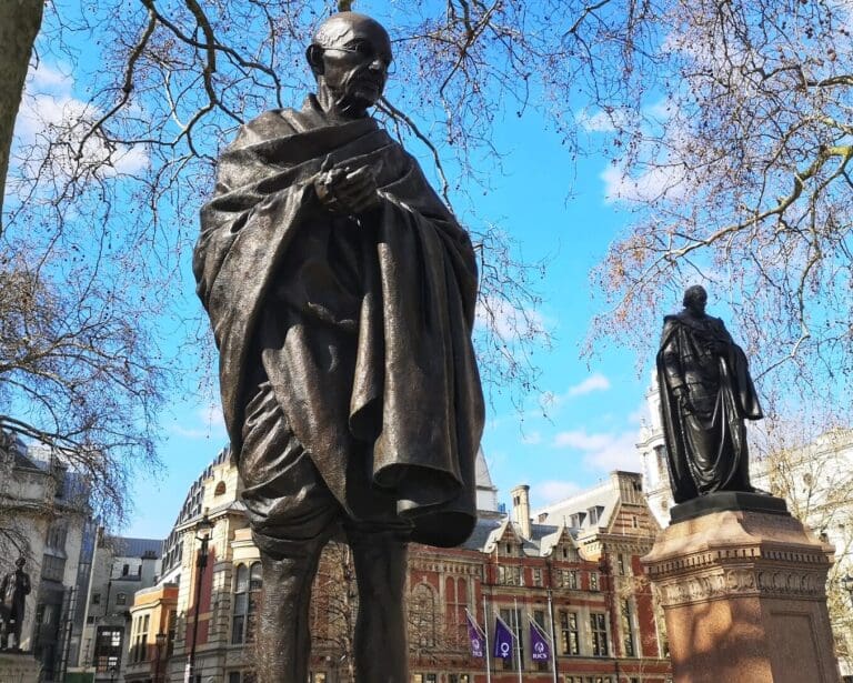 parliament square in london's westminster