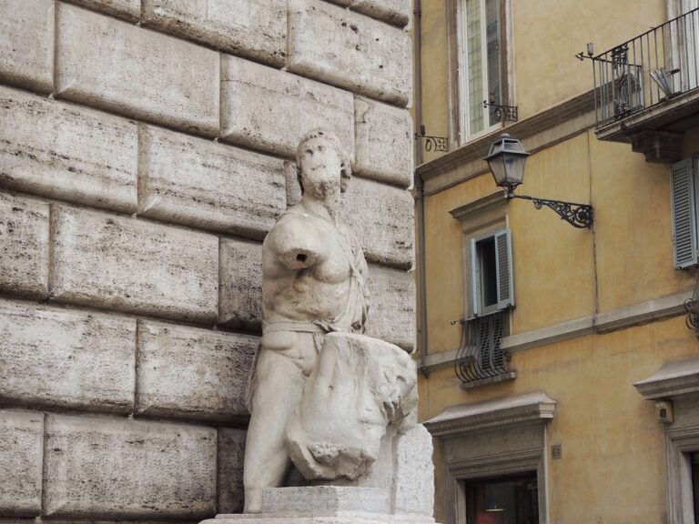 The statue of Pasquino, one of Rome's talking statues